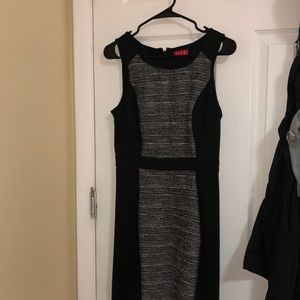 Black and Grey Work Dress